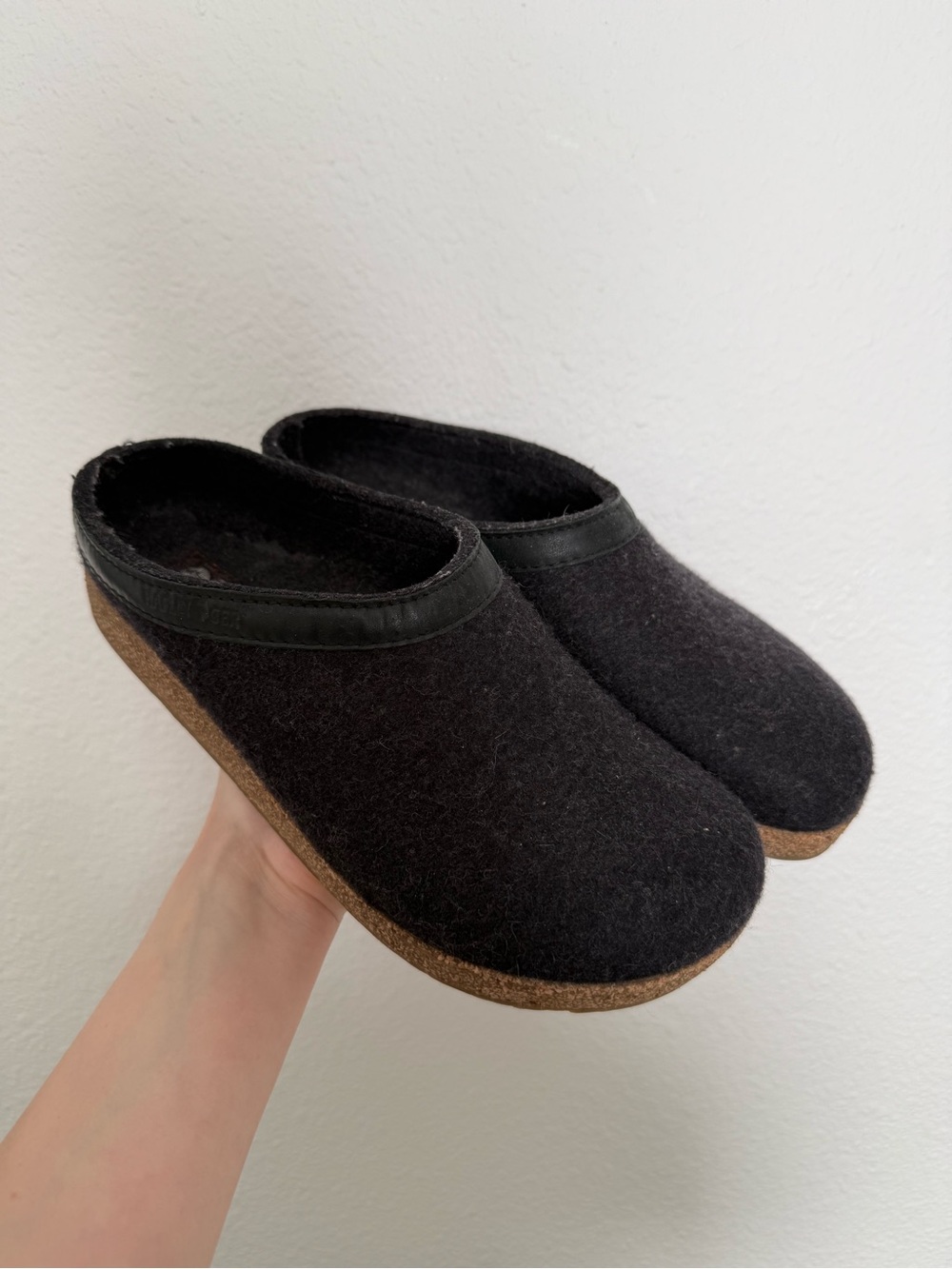 Haflinger Wool Clogs size 38